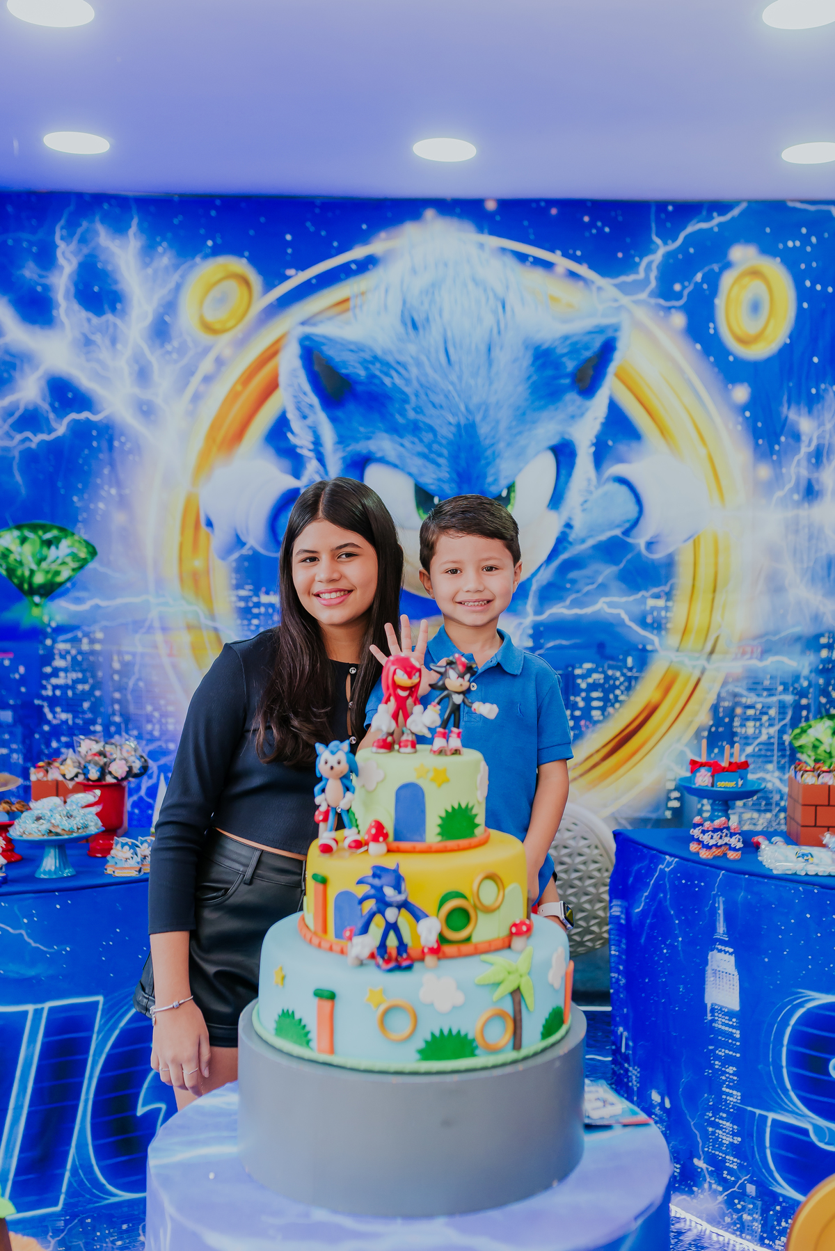 fotografia festa infantil espaço faz de conta Rio de Janeiro cachambi 5 anos Sonic 