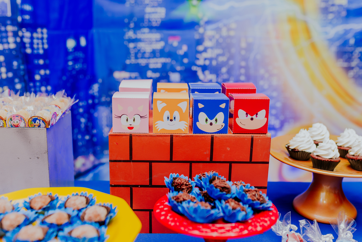 fotografia festa infantil espaço faz de conta Rio de Janeiro cachambi 5 anos Sonic 