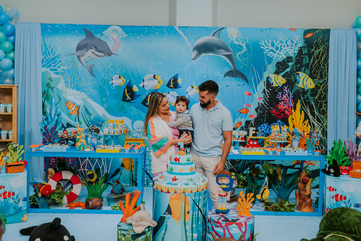 fotografia festa infantil rio de janeiro espaco diversao jardim guanabara ilha do governador 1 ano francisco fundo do mar 