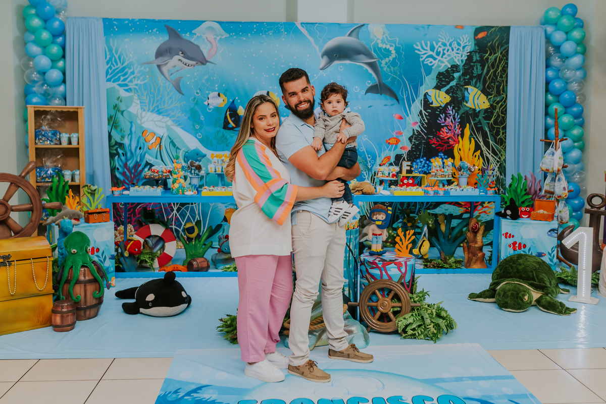 fotografia festa infantil rio de janeiro espaco diversao jardim guanabara ilha do governador 1 ano francisco fundo do mar 