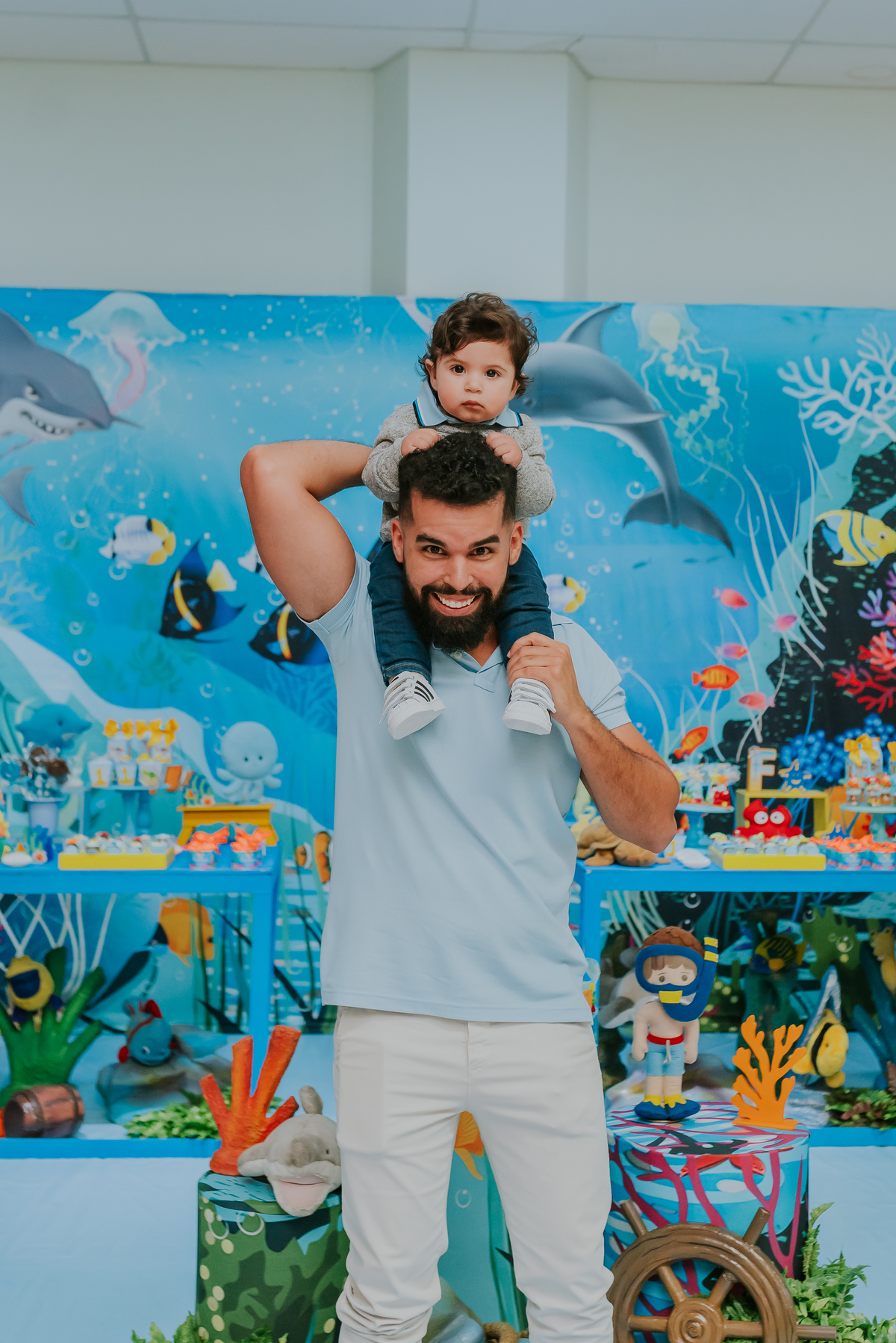 fotografia festa infantil rio de janeiro espaco diversao jardim guanabara ilha do governador 1 ano francisco fundo do mar 