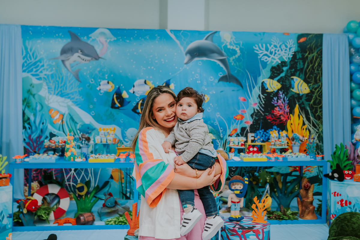 fotografia festa infantil rio de janeiro espaco diversao jardim guanabara ilha do governador 1 ano francisco fundo do mar 