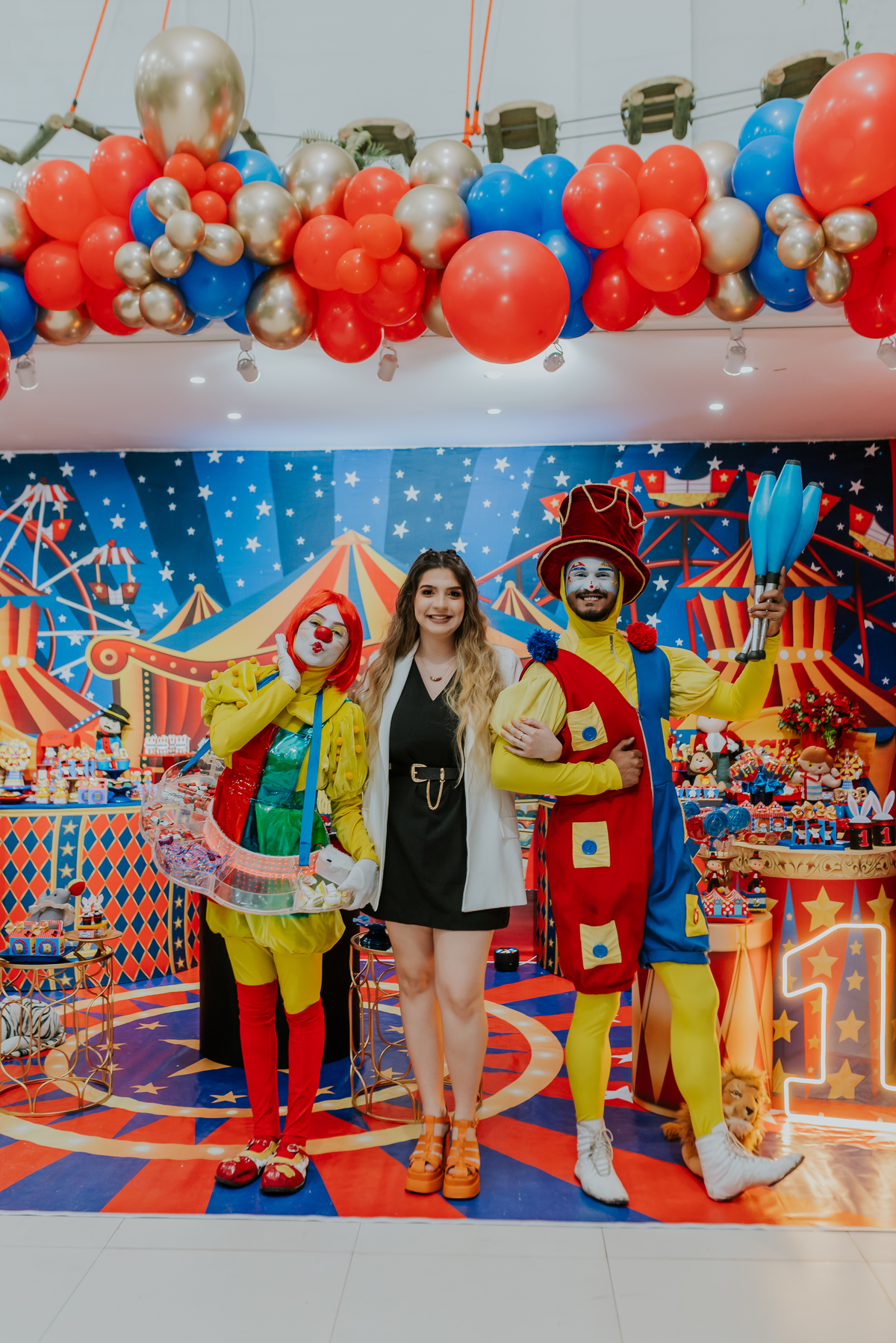 fotografia festa infantil casa de festas baladauê meier Rio de Janeiro fotografa de familia 1 ano bento tema circo