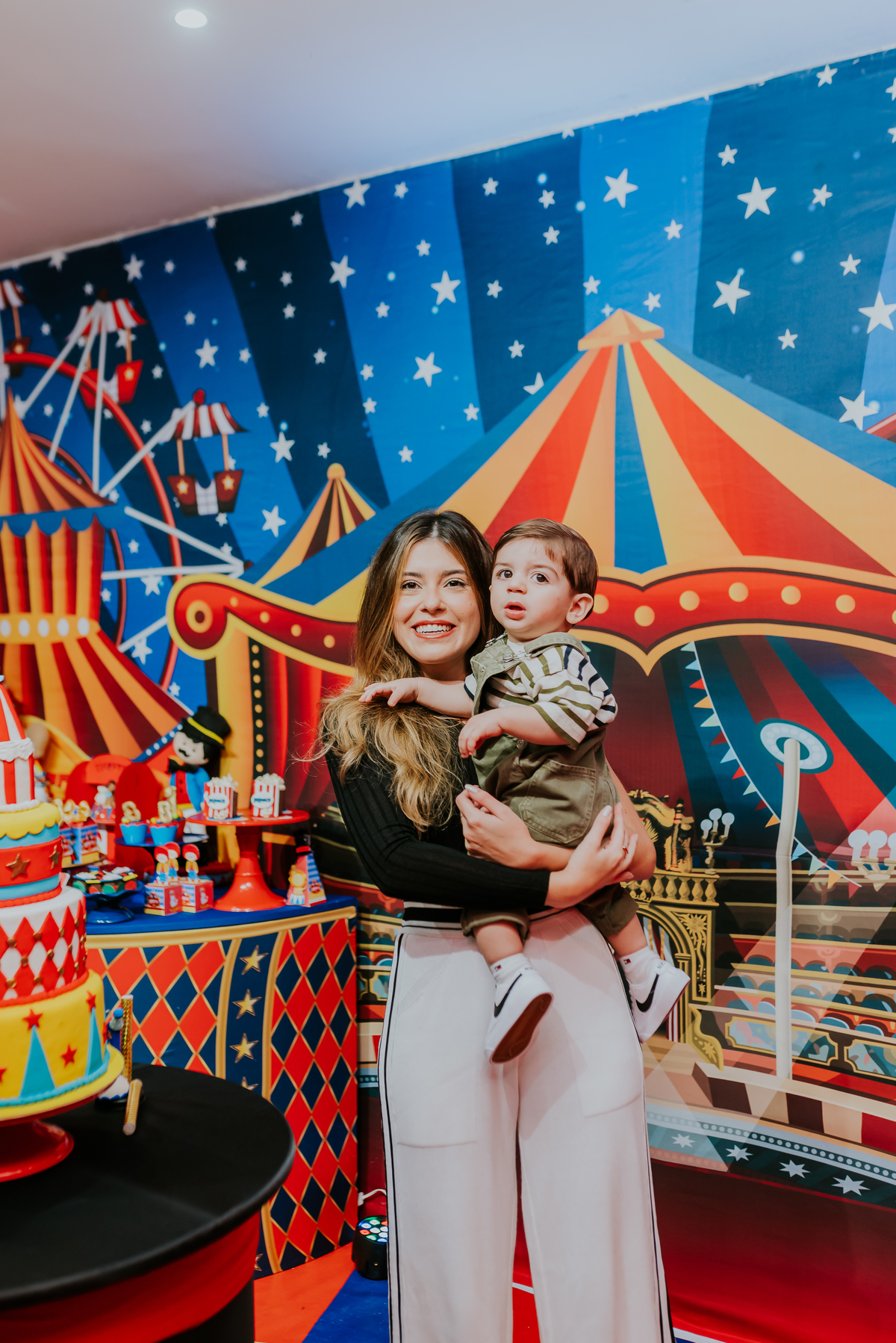 fotografia festa infantil casa de festas baladauê meier Rio de Janeiro fotografa de familia 1 ano bento tema circo