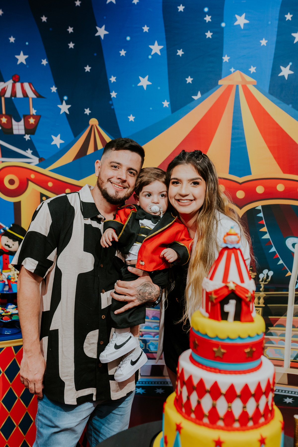 fotografia festa infantil casa de festas baladauê meier Rio de Janeiro fotografa de familia 1 ano bento tema circo