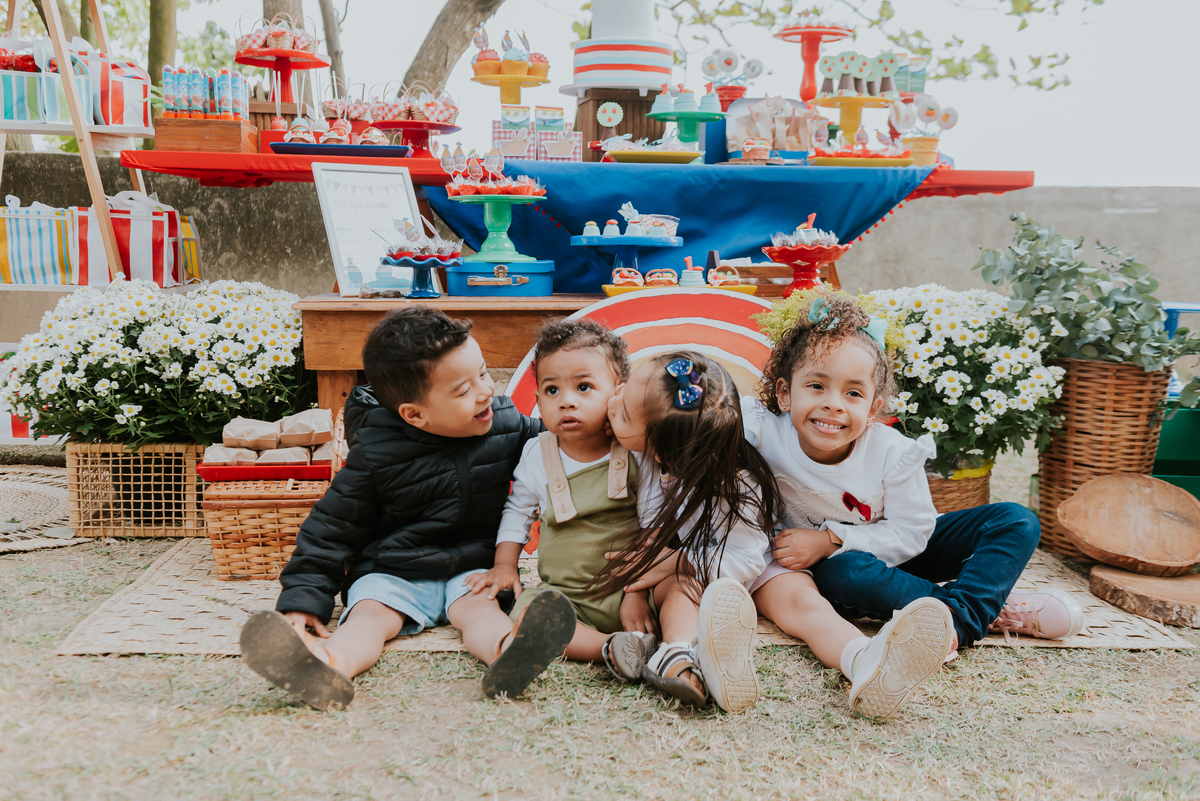 fotografia festa infantil ao ar livre piquenique 1 ano guilherme iate clube jardim Guanabara rio de janeiro 