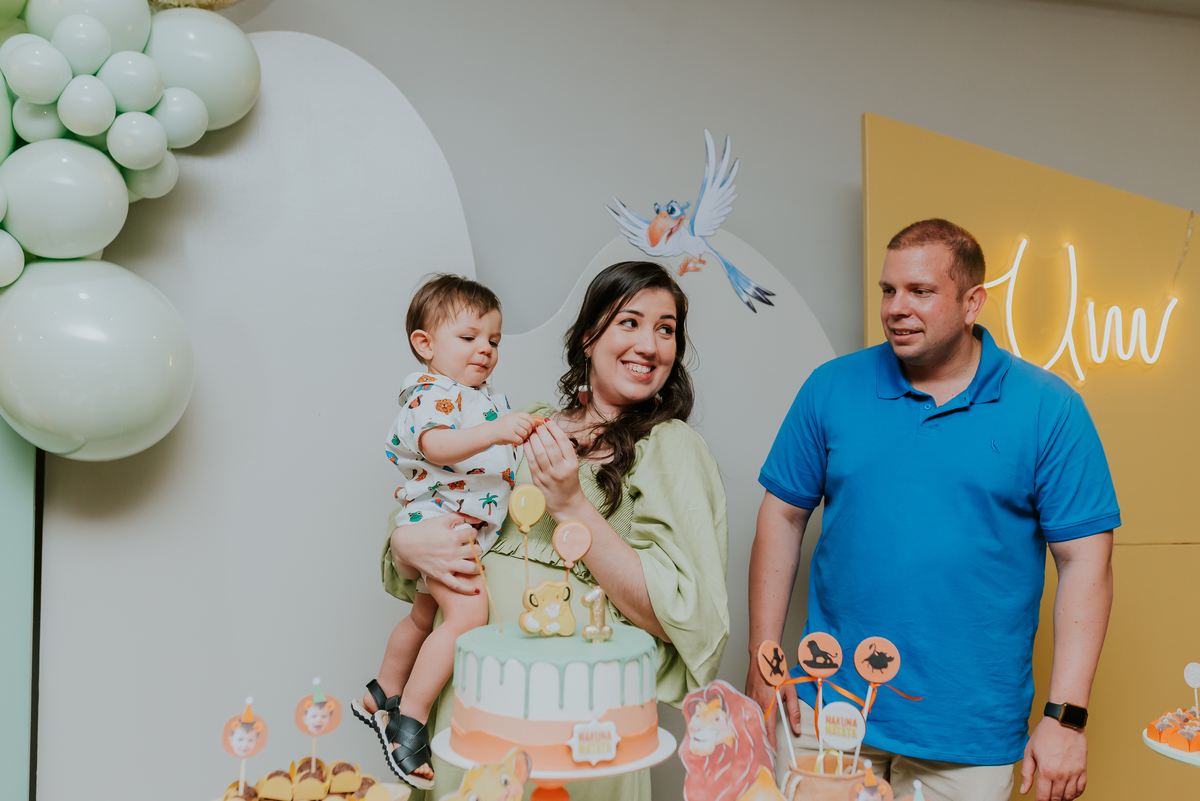 fotografia festa infantil Rio de Janeiro 1 ano Miguel rei leao fotografa 