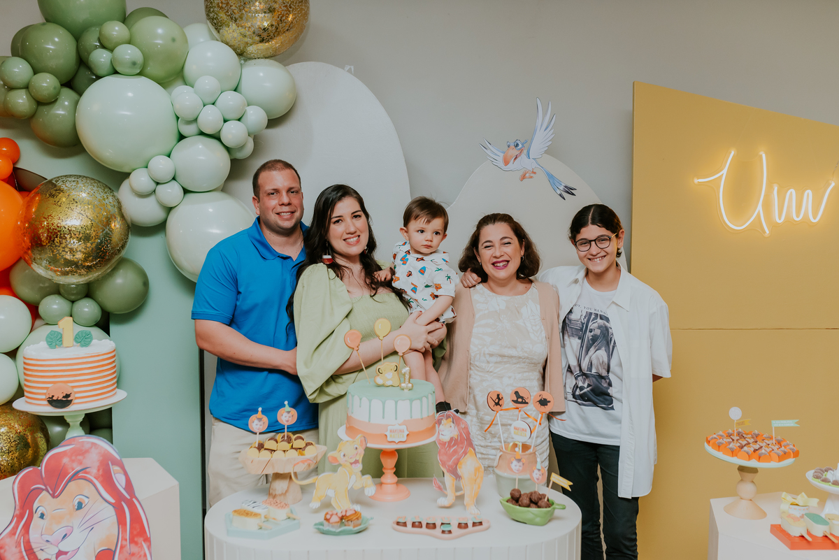 fotografia festa infantil Rio de Janeiro 1 ano Miguel rei leao fotografa 