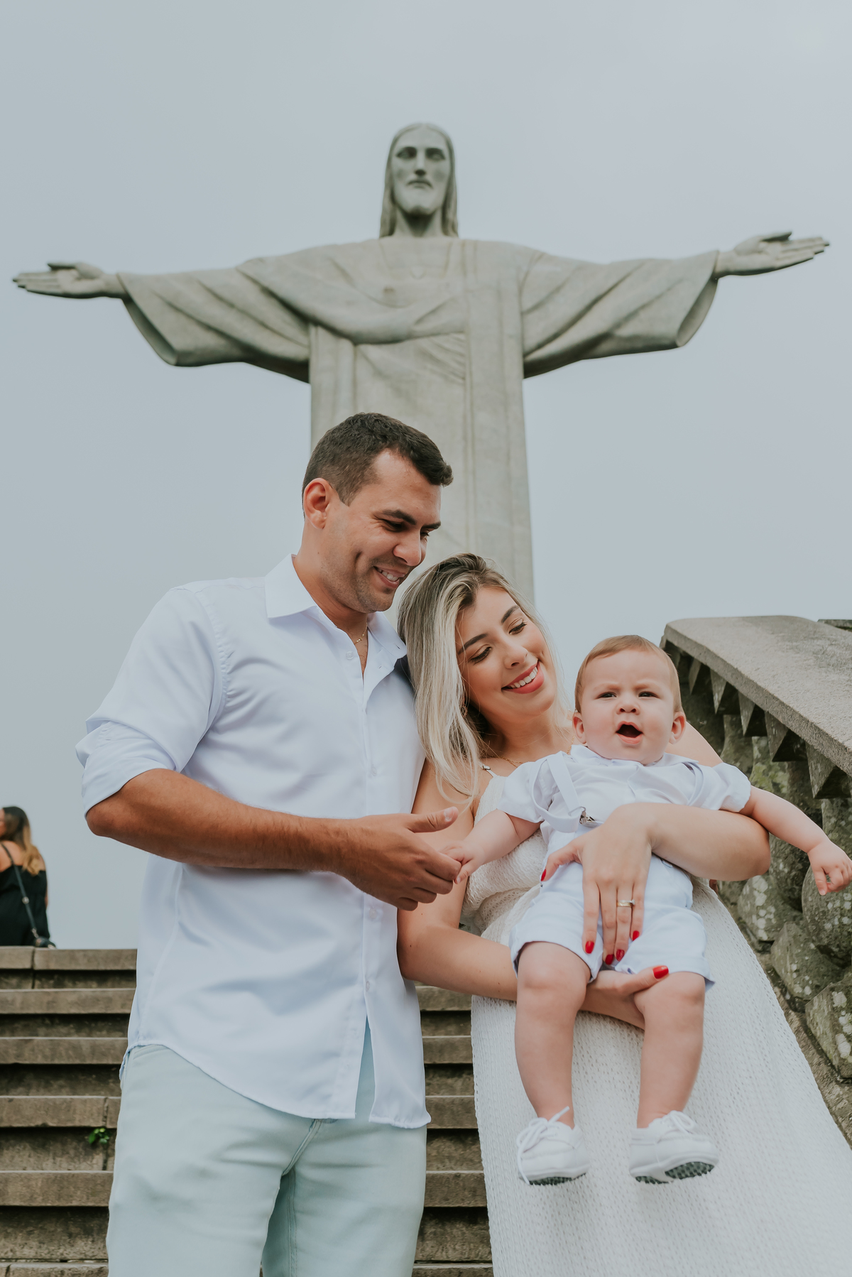 fotografia batizado batismo Valentim cristo redentor Rio de Janeiro fotografa de familia rj 