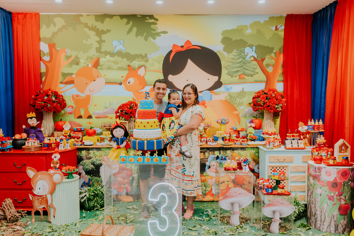 fotografia festa infantil Rio de Janeiro Tijuca Giulia 3 anos branca de neve fotografa bruna guerson