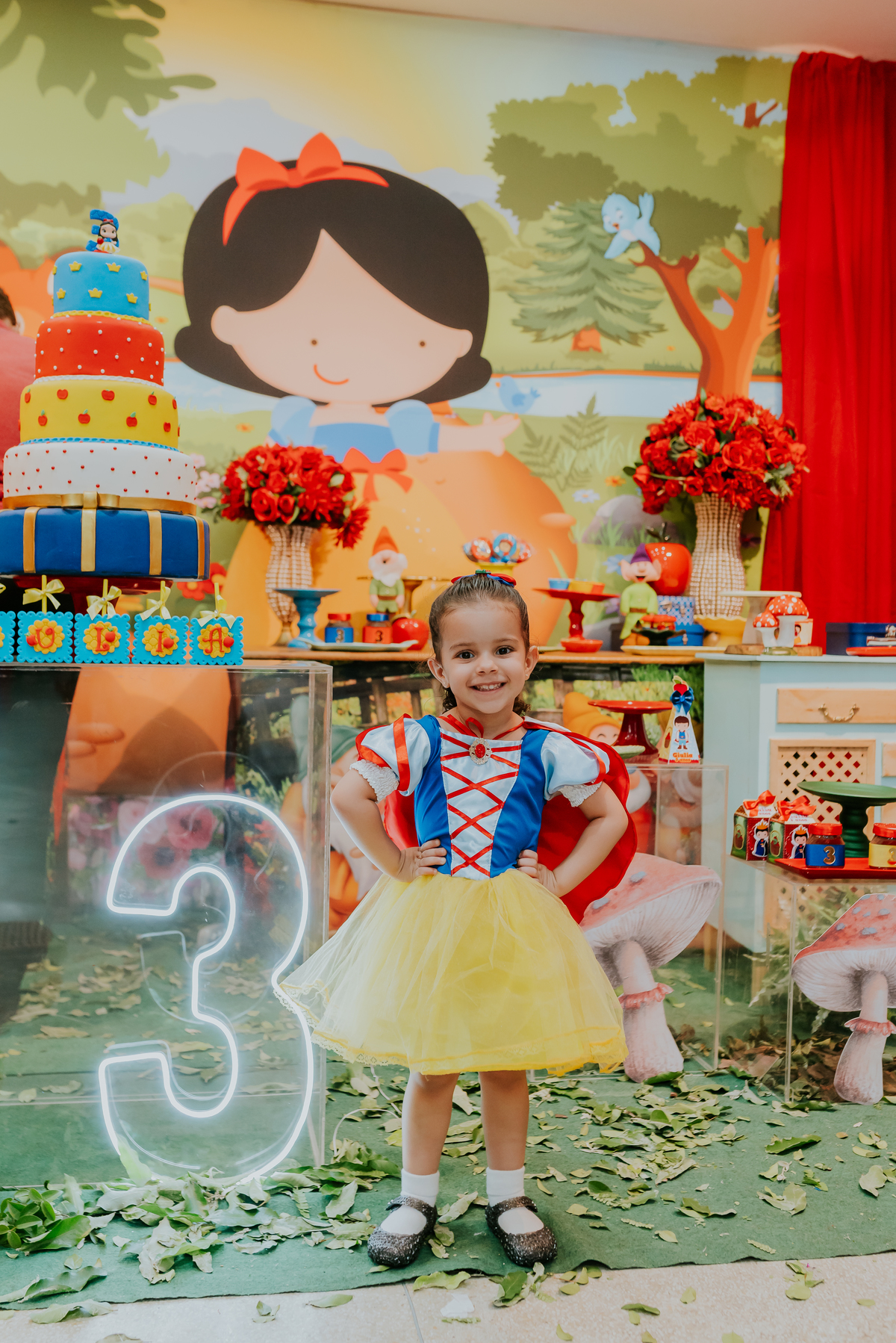 fotografia festa infantil Rio de Janeiro Tijuca Giulia 3 anos branca de neve fotografa bruna guerson