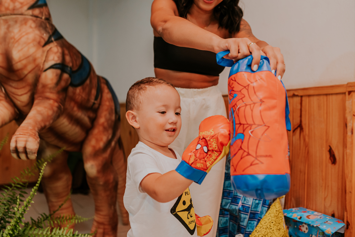 fotografia festa infantil 3 anos Joaquim ilha do governador dinossauro fotografa familia bruna Guerson ufrj 