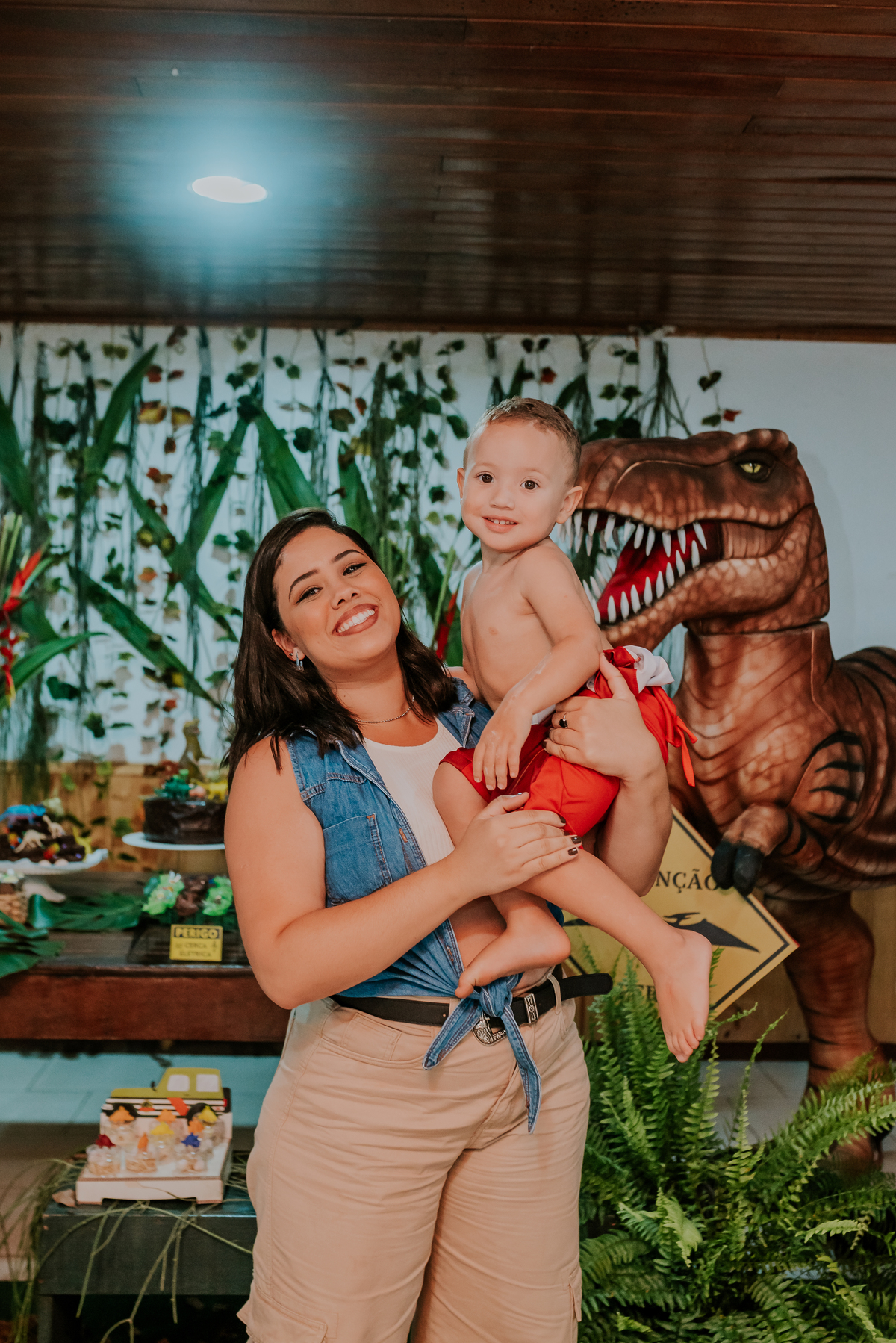fotografia festa infantil 3 anos Joaquim ilha do governador dinossauro fotografa familia bruna Guerson ufrj 