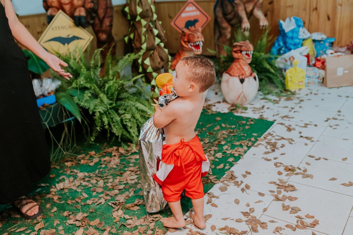 fotografia festa infantil 3 anos Joaquim ilha do governador dinossauro fotografa familia bruna Guerson ufrj 