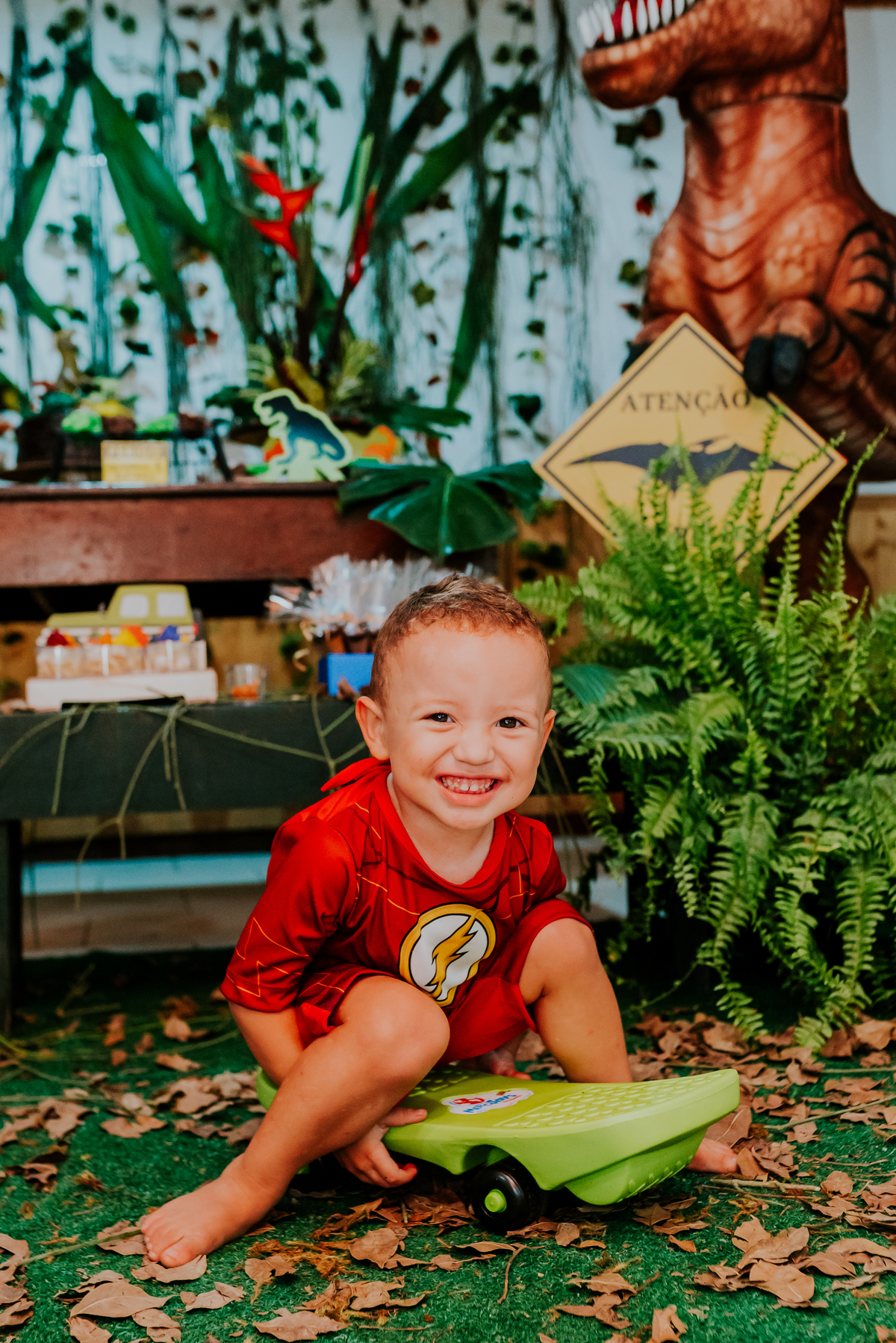 fotografia festa infantil 3 anos Joaquim ilha do governador dinossauro fotografa familia bruna Guerson ufrj 