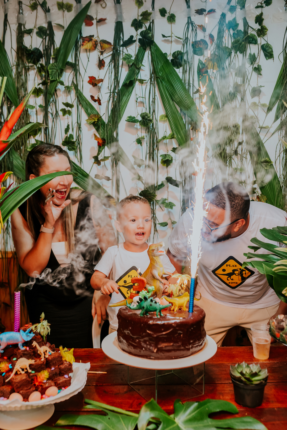 fotografia festa infantil 3 anos Joaquim ilha do governador dinossauro fotografa familia bruna Guerson ufrj 