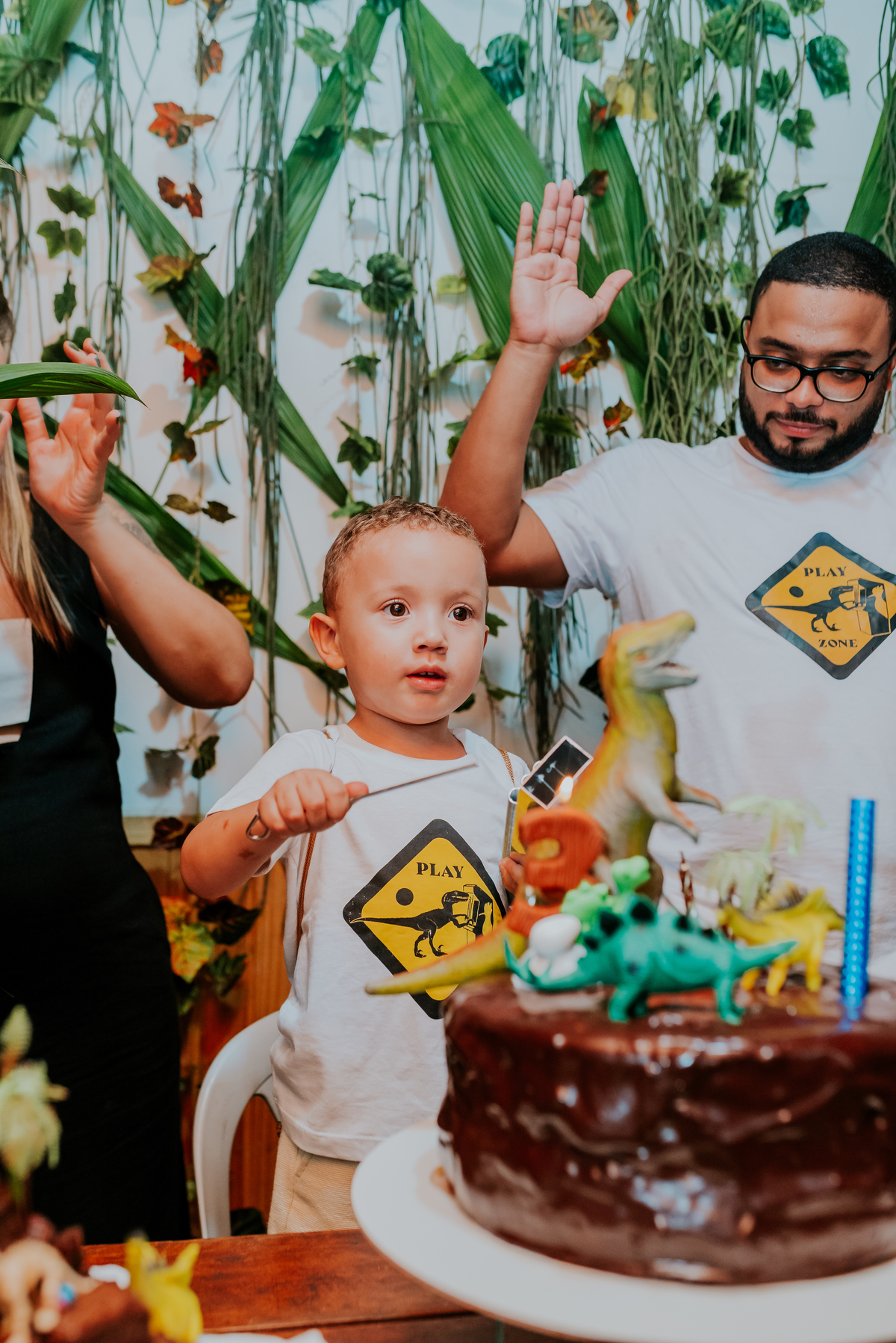 fotografia festa infantil 3 anos Joaquim ilha do governador dinossauro fotografa familia bruna Guerson ufrj 