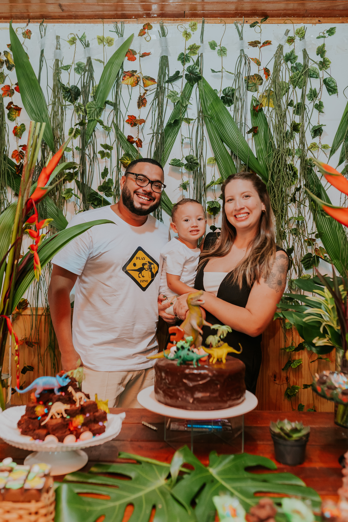 fotografia festa infantil 3 anos Joaquim ilha do governador dinossauro fotografa familia bruna Guerson ufrj 