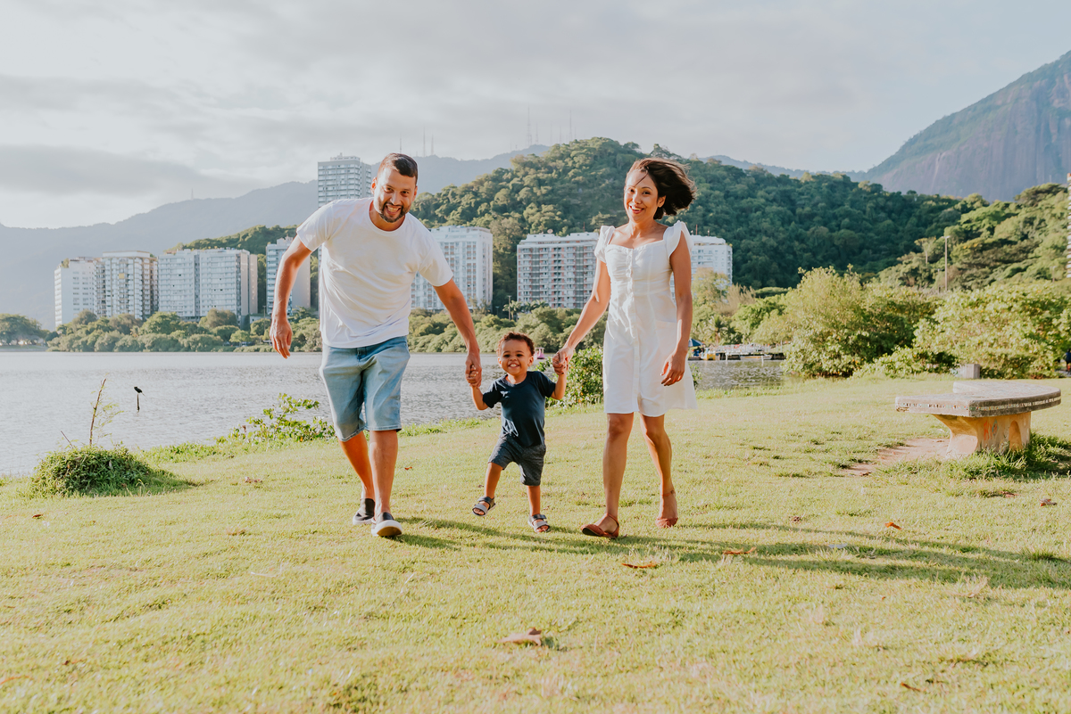 fotografia ensaio externo lagoa rodrigo de Freitas familia ao ar livre Rio de Janeiro rj bruna Guerson