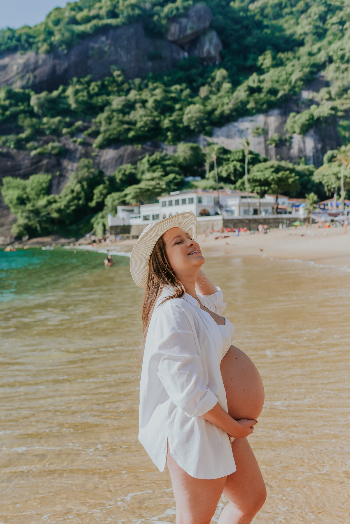 fotografia ensaio de gestante externo praia vermelha urca rio de janeiro fotografa de familia rj a espera do José 