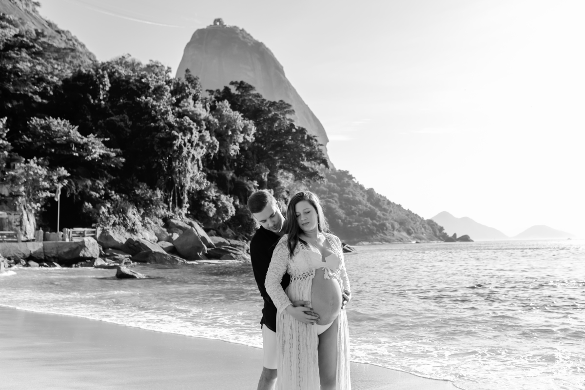 fotografia ensaio de gestante externo praia vermelha urca rio de janeiro fotografa de familia rj a espera do José 