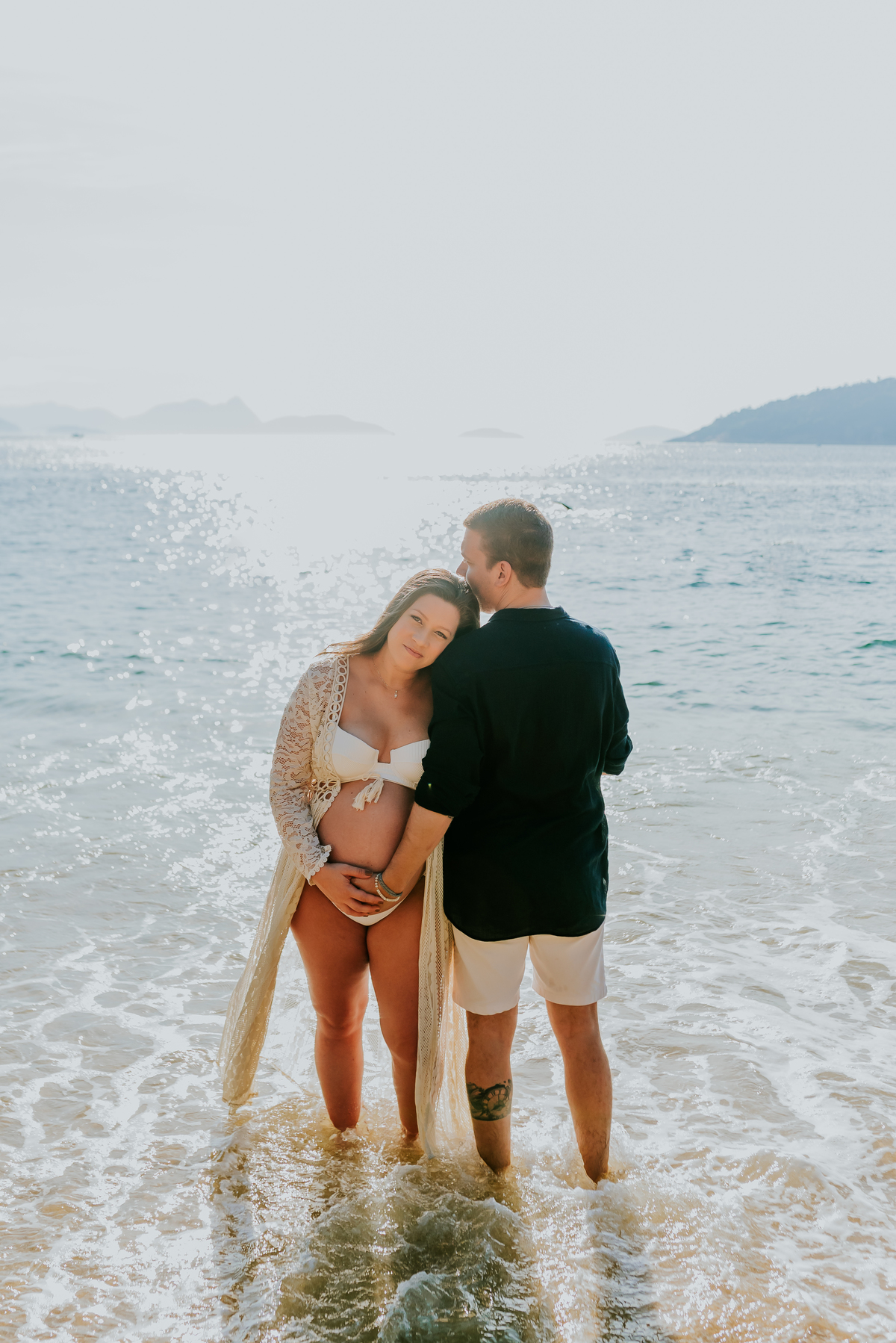 fotografia ensaio de gestante externo praia vermelha urca rio de janeiro fotografa de familia rj a espera do José 