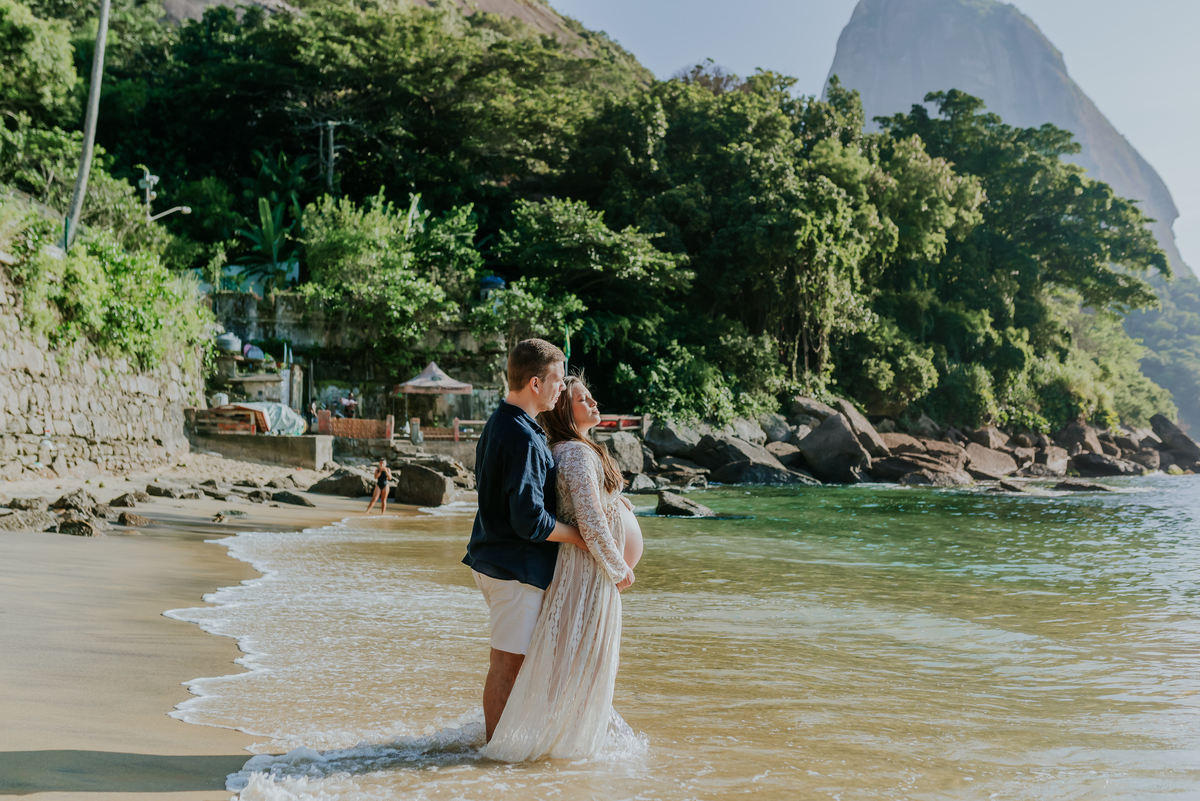 fotografia ensaio de gestante externo praia vermelha urca rio de janeiro fotografa de familia rj a espera do José 