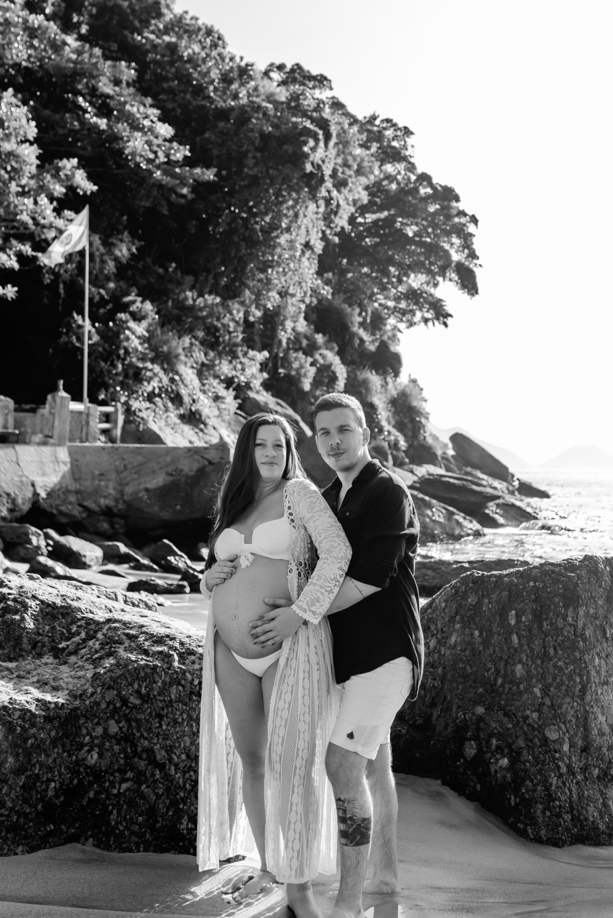 fotografia ensaio de gestante externo praia vermelha urca rio de janeiro fotografa de familia rj a espera do José 