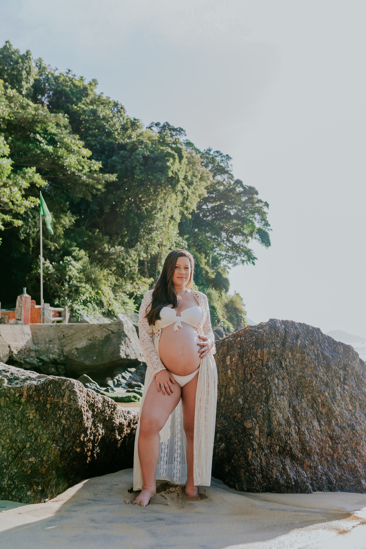 fotografia ensaio de gestante externo praia vermelha urca rio de janeiro fotografa de familia rj a espera do José 