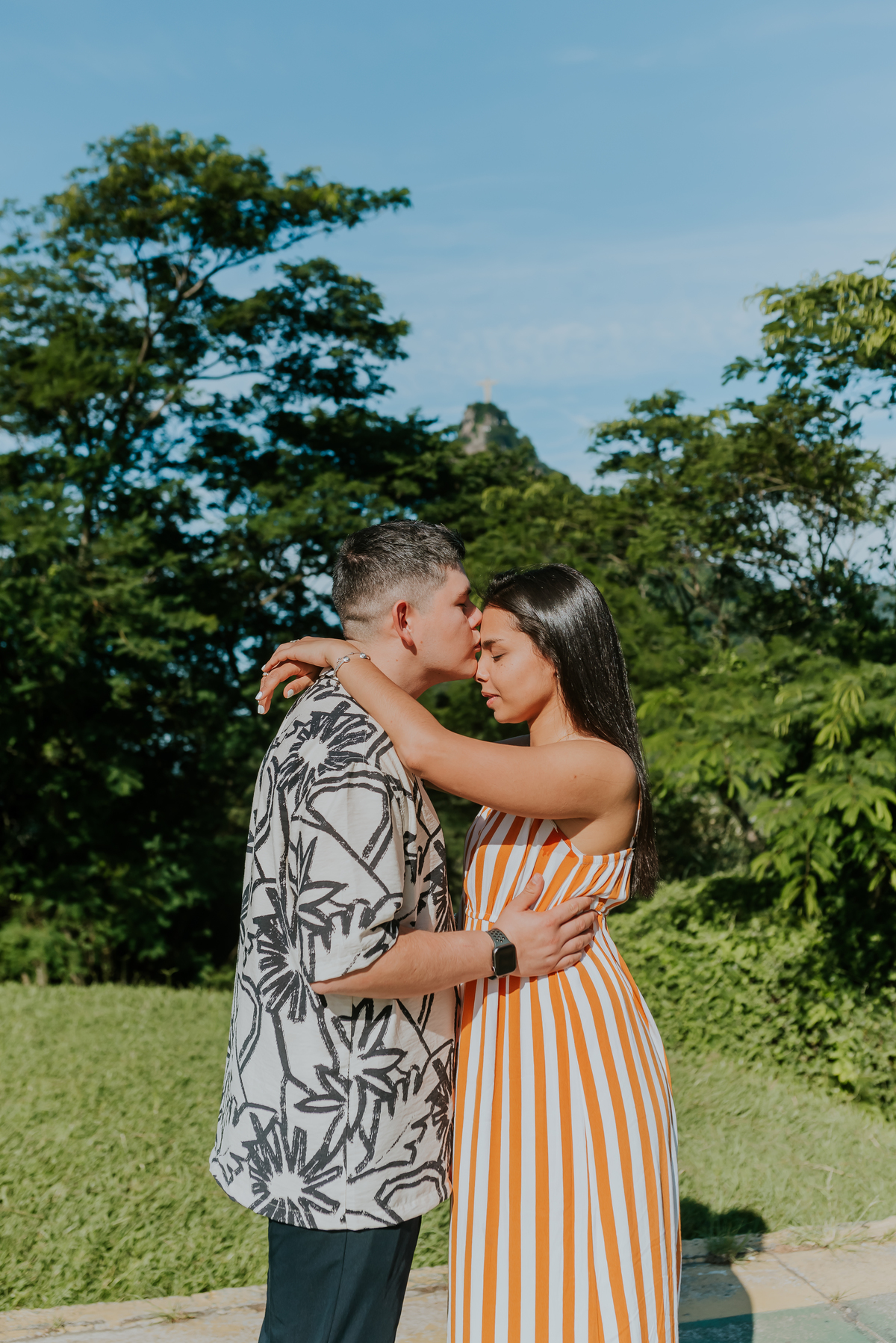 fotografia ensaio casal externo mirante dona marta rio de janeiro fotografa bruna Guerson rj cristo redentor
