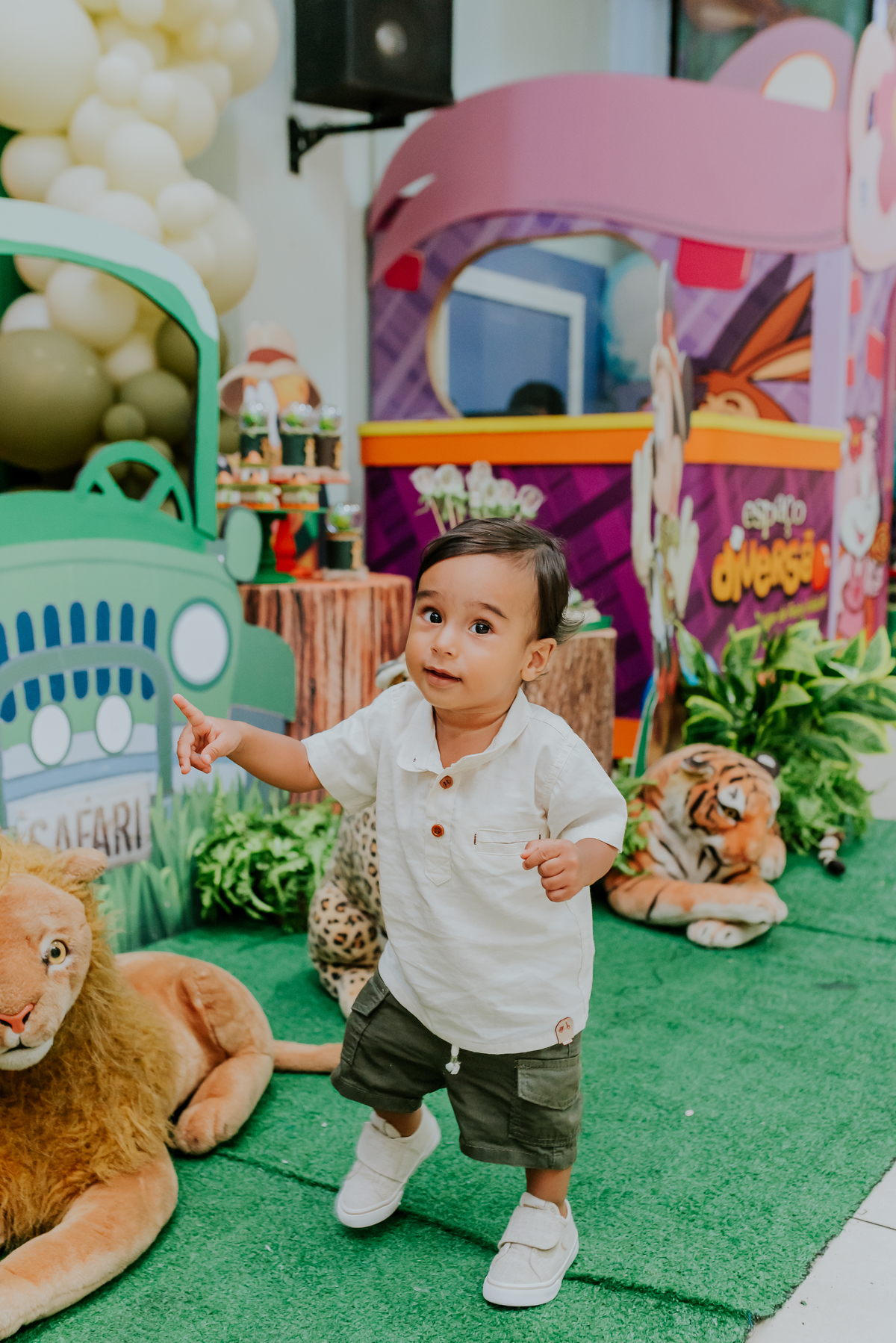 fotografia Rio de Janeiro festa infantil espaço diversão fotografa de familia 1 ano eduardo tema Mickey safari 