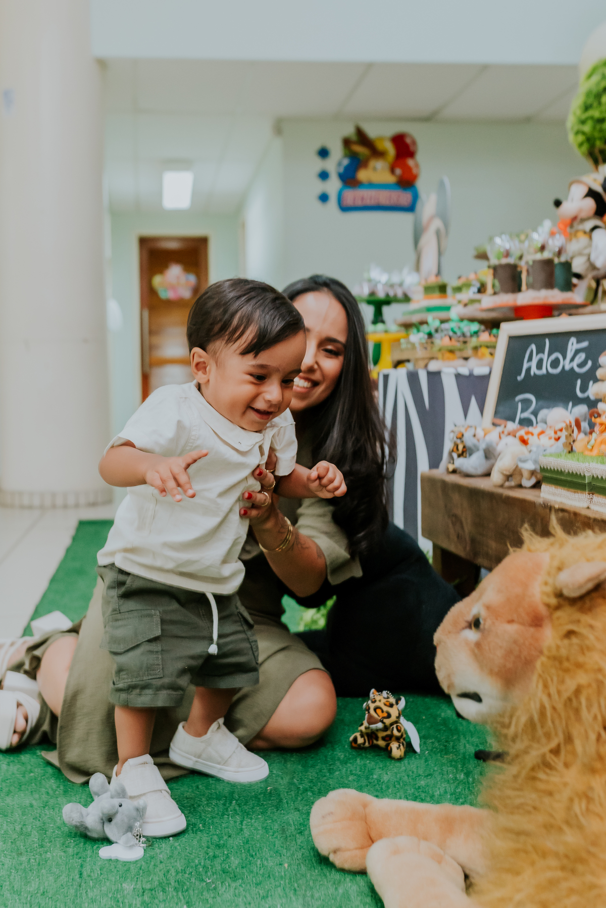 fotografia Rio de Janeiro festa infantil espaço diversão fotografa de familia 1 ano eduardo tema Mickey safari 