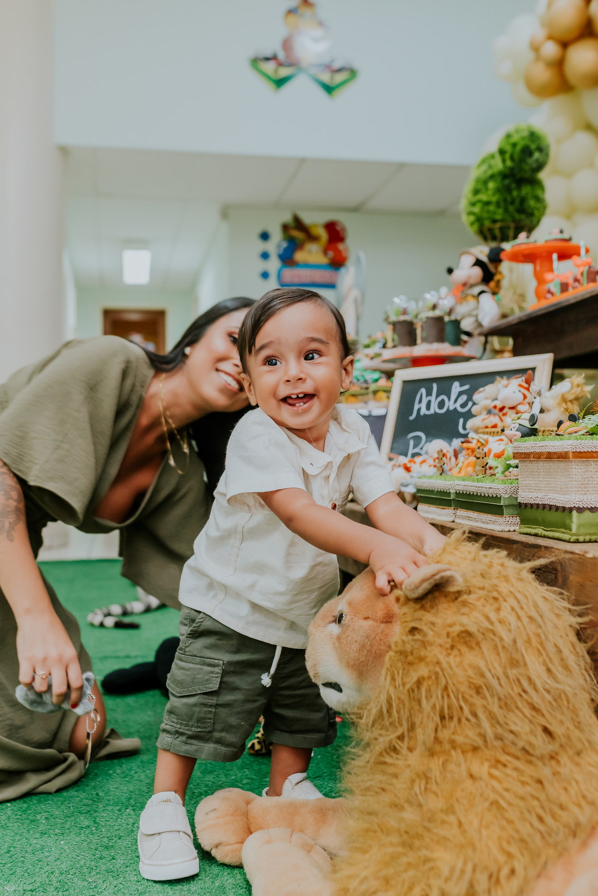 fotografia Rio de Janeiro festa infantil espaço diversão fotografa de familia 1 ano eduardo tema Mickey safari 