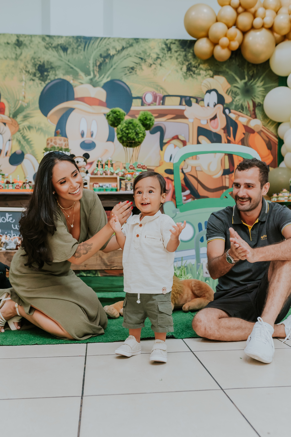 fotografia Rio de Janeiro festa infantil espaço diversão fotografa de familia 1 ano eduardo tema Mickey safari 