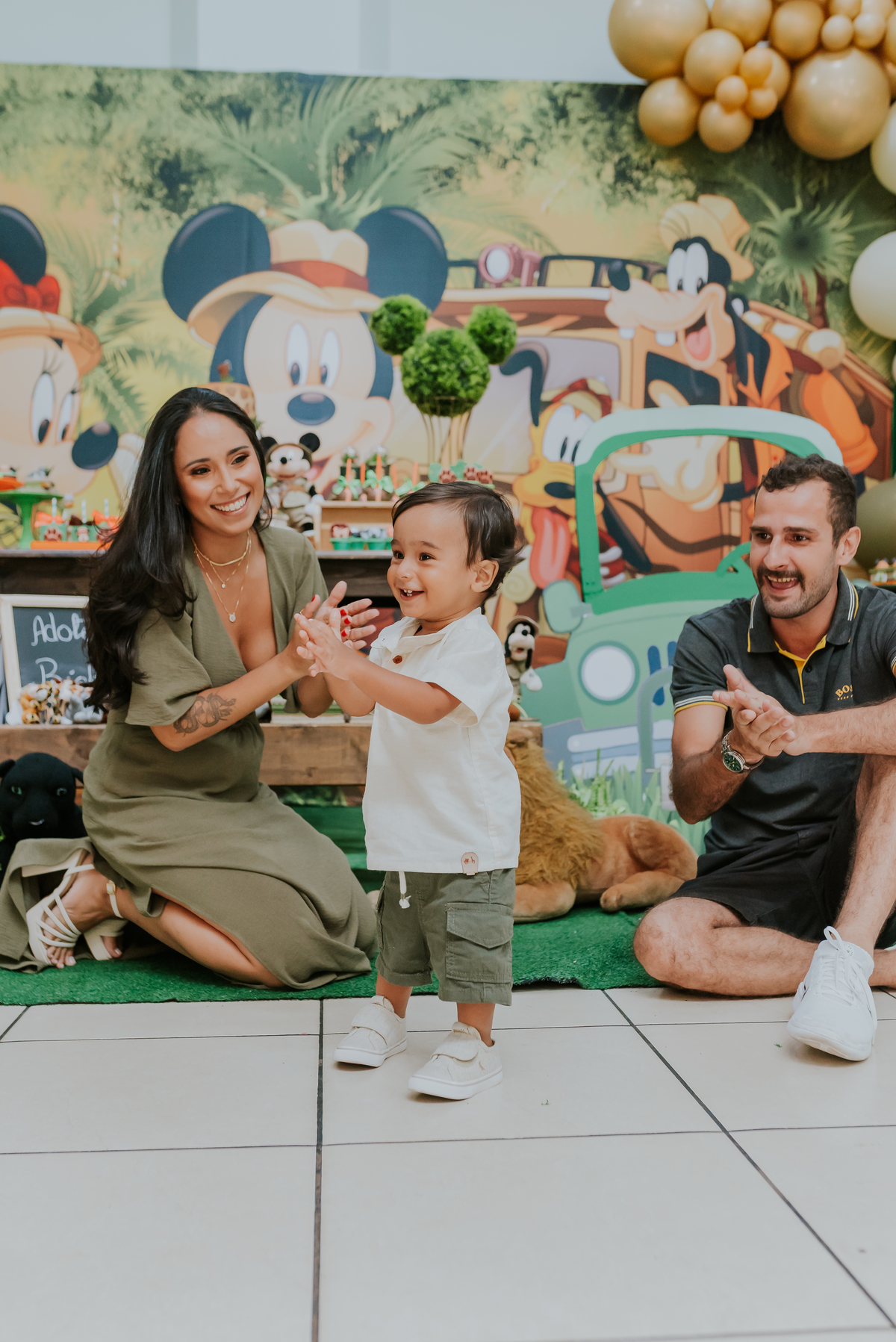 fotografia Rio de Janeiro festa infantil espaço diversão fotografa de familia 1 ano eduardo tema Mickey safari 