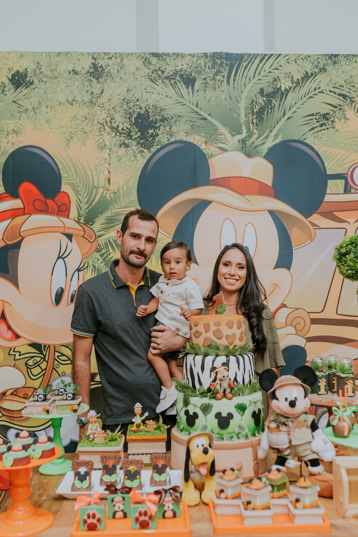 fotografia Rio de Janeiro festa infantil espaço diversão fotografa de familia 1 ano eduardo tema Mickey safari 