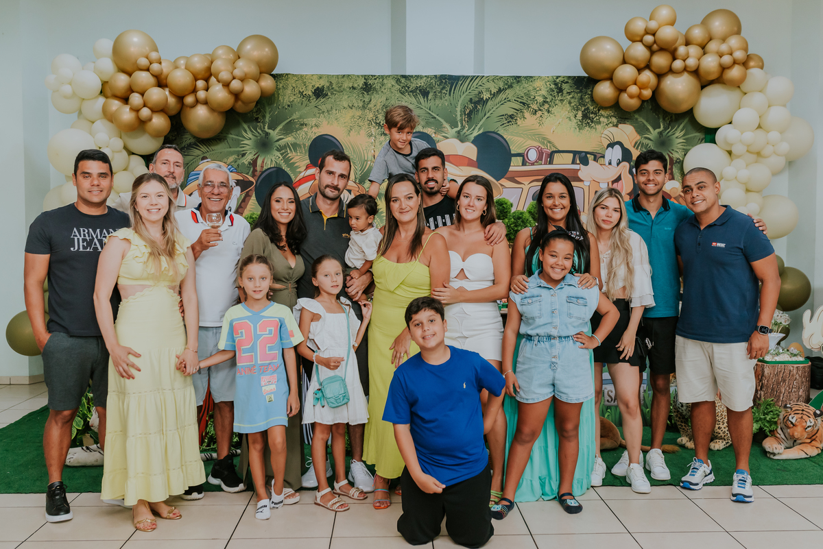 fotografia Rio de Janeiro festa infantil espaço diversão fotografa de familia 1 ano eduardo tema Mickey safari 