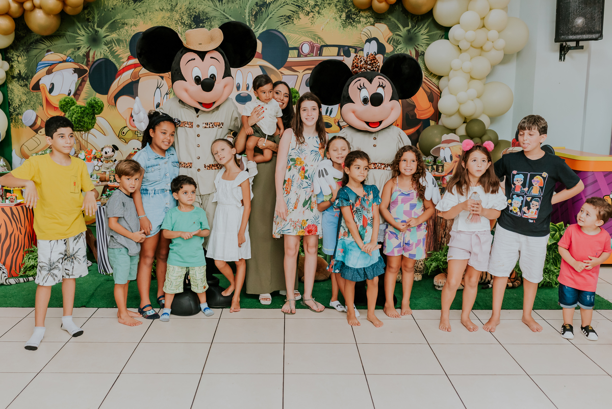 fotografia Rio de Janeiro festa infantil espaço diversão fotografa de familia 1 ano eduardo tema Mickey safari 