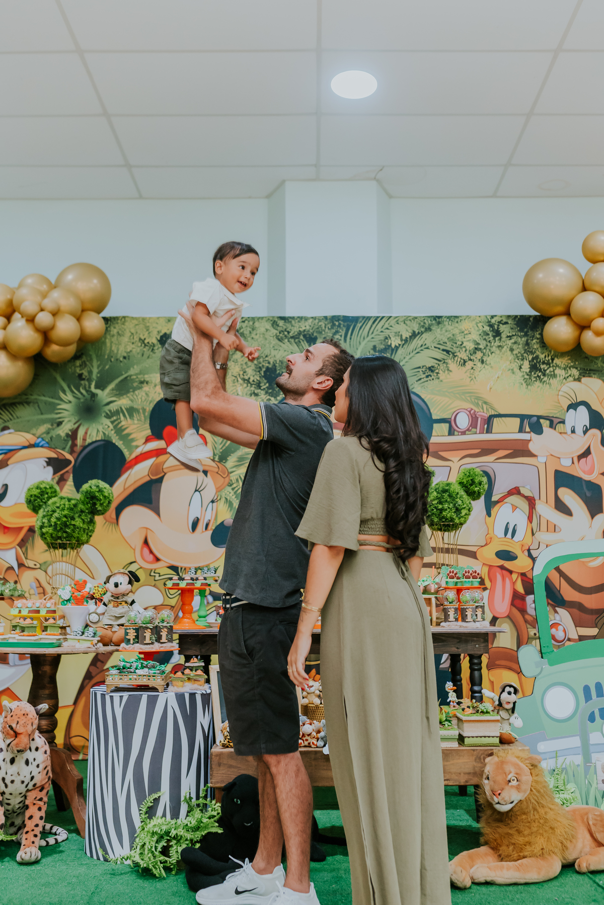 fotografia Rio de Janeiro festa infantil espaço diversão fotografa de familia 1 ano eduardo tema Mickey safari 