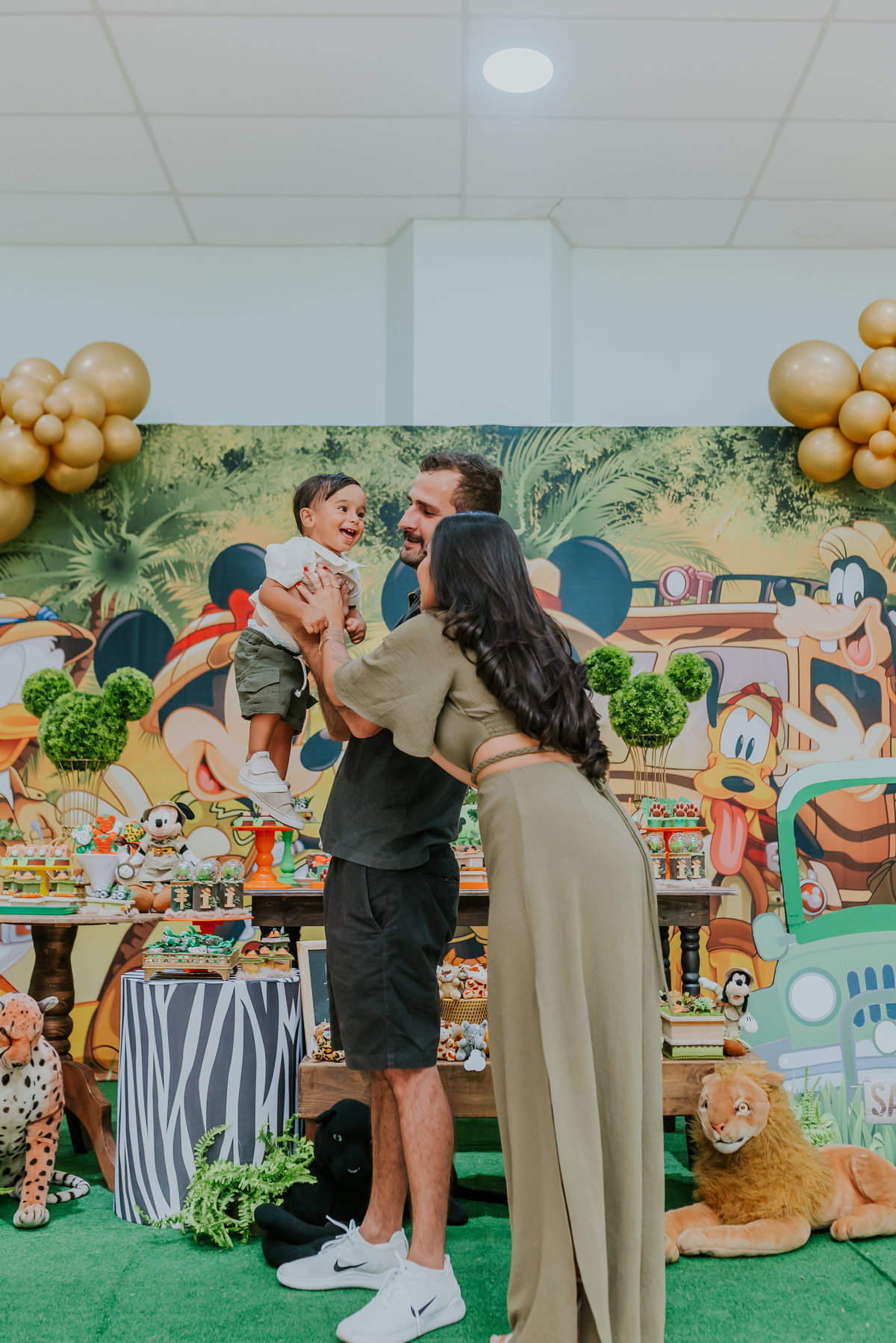 fotografia Rio de Janeiro festa infantil espaço diversão fotografa de familia 1 ano eduardo tema Mickey safari 