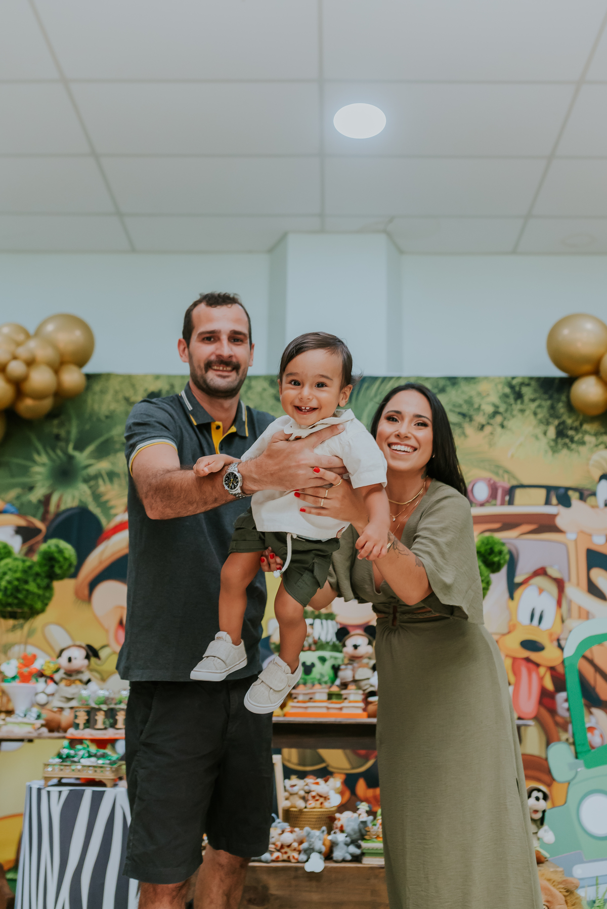fotografia Rio de Janeiro festa infantil espaço diversão fotografa de familia 1 ano eduardo tema Mickey safari 