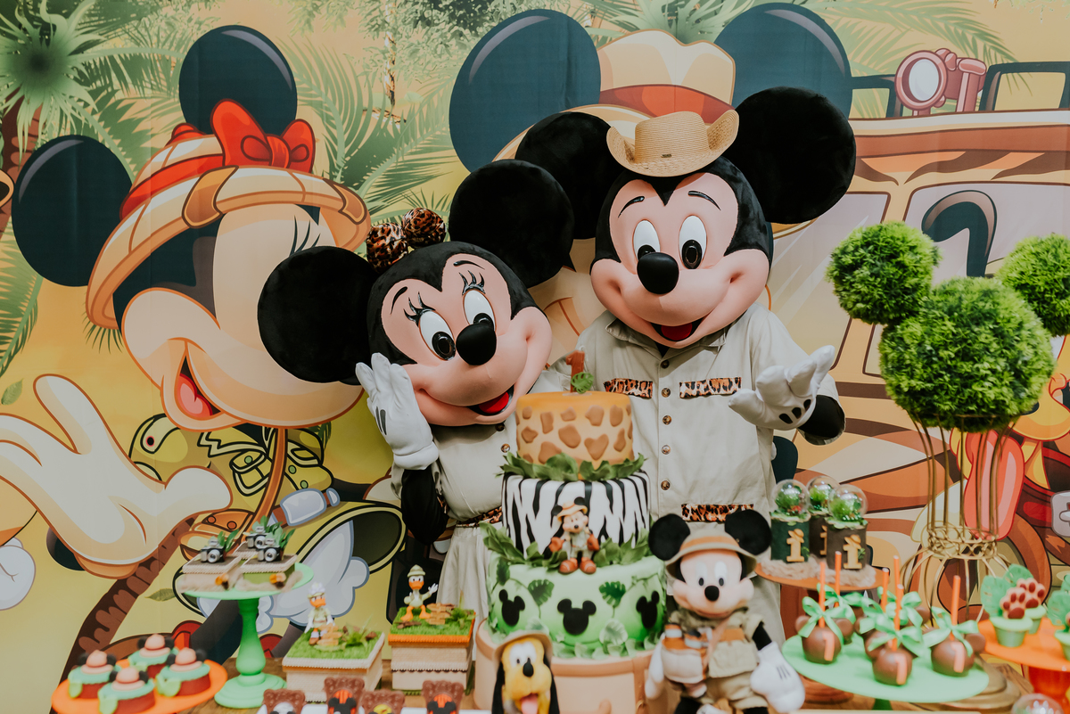 fotografia Rio de Janeiro festa infantil espaço diversão fotografa de familia 1 ano eduardo tema Mickey safari 