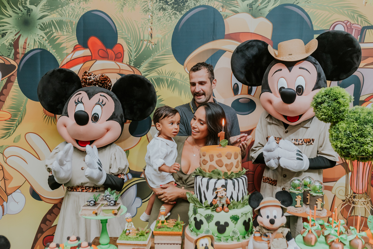 fotografia Rio de Janeiro festa infantil espaço diversão fotografa de familia 1 ano eduardo tema Mickey safari 