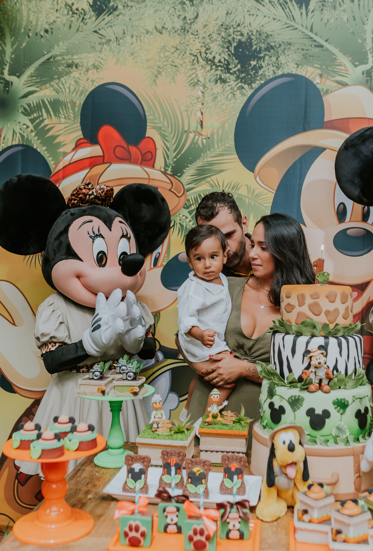 fotografia Rio de Janeiro festa infantil espaço diversão fotografa de familia 1 ano eduardo tema Mickey safari 