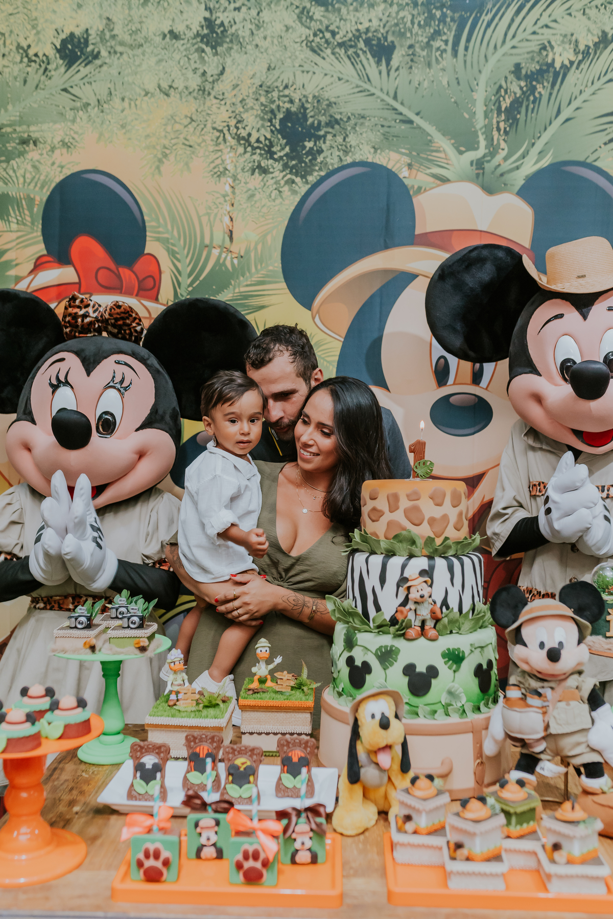 fotografia Rio de Janeiro festa infantil espaço diversão fotografa de familia 1 ano eduardo tema Mickey safari 
