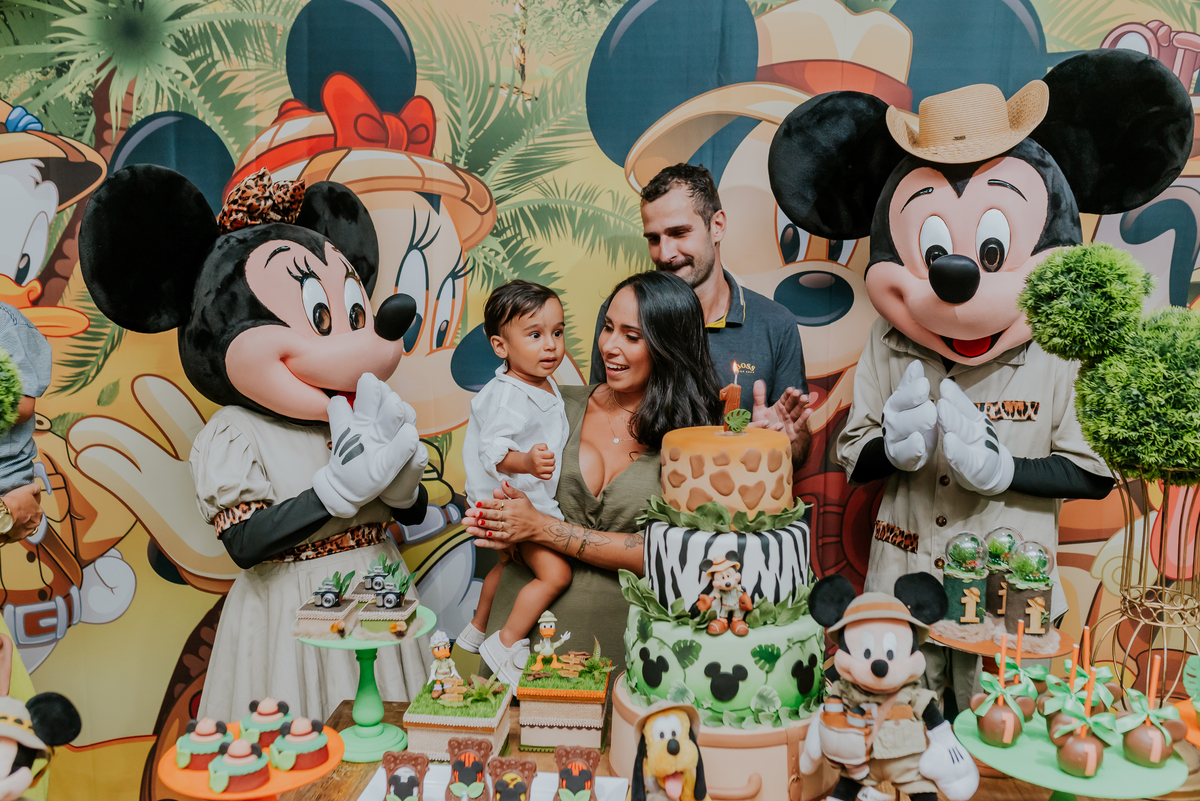 fotografia Rio de Janeiro festa infantil espaço diversão fotografa de familia 1 ano eduardo tema Mickey safari 