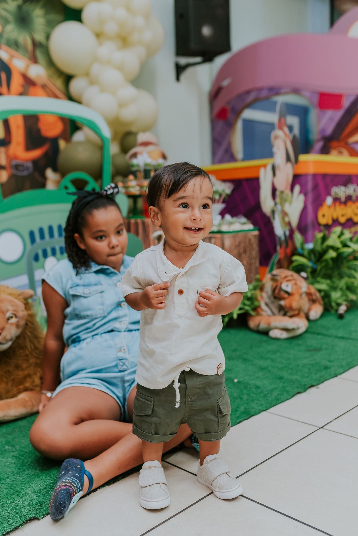 fotografia Rio de Janeiro festa infantil espaço diversão fotografa de familia 1 ano eduardo tema Mickey safari 