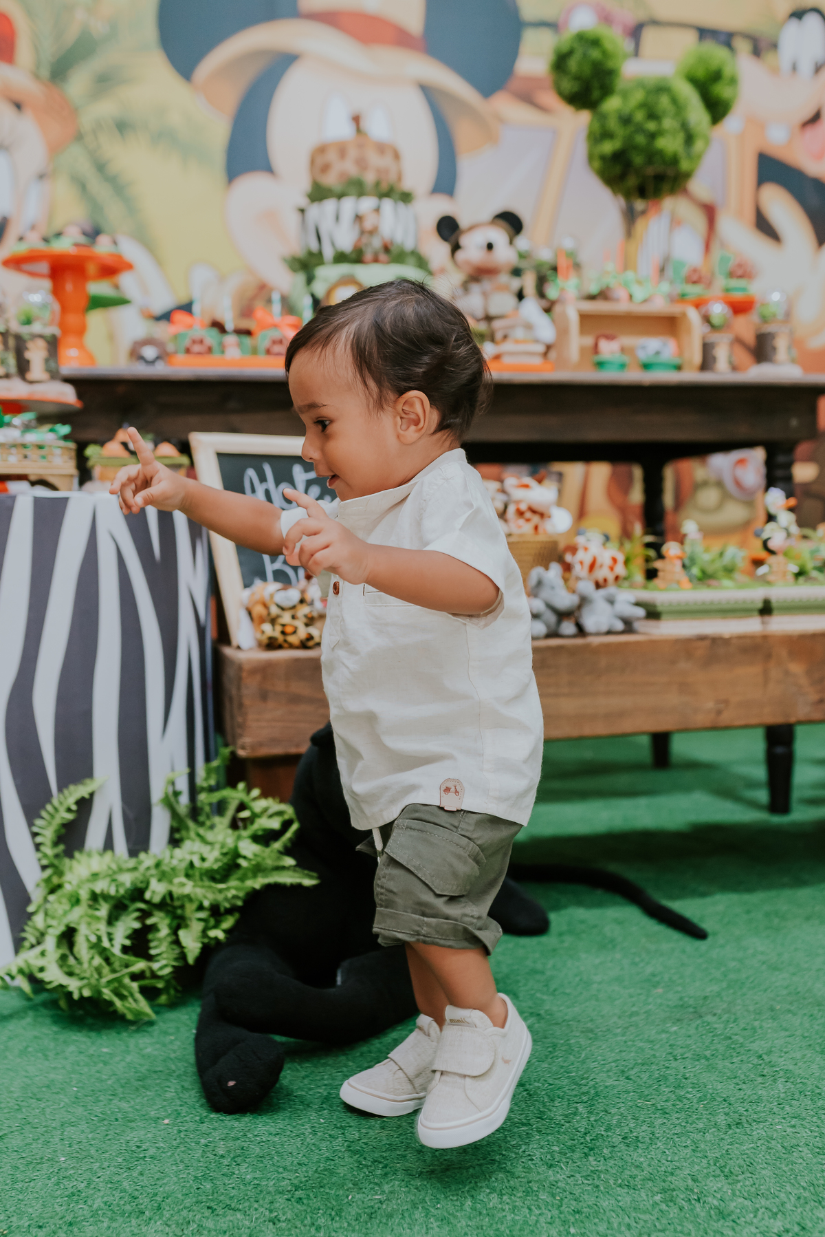 fotografia Rio de Janeiro festa infantil espaço diversão fotografa de familia 1 ano eduardo tema Mickey safari 