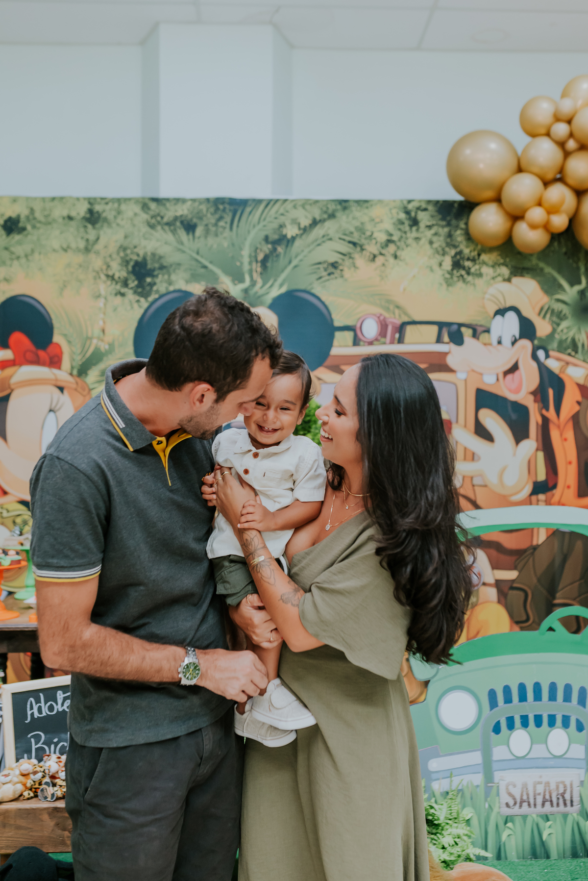 fotografia Rio de Janeiro festa infantil espaço diversão fotografa de familia 1 ano eduardo tema Mickey safari 