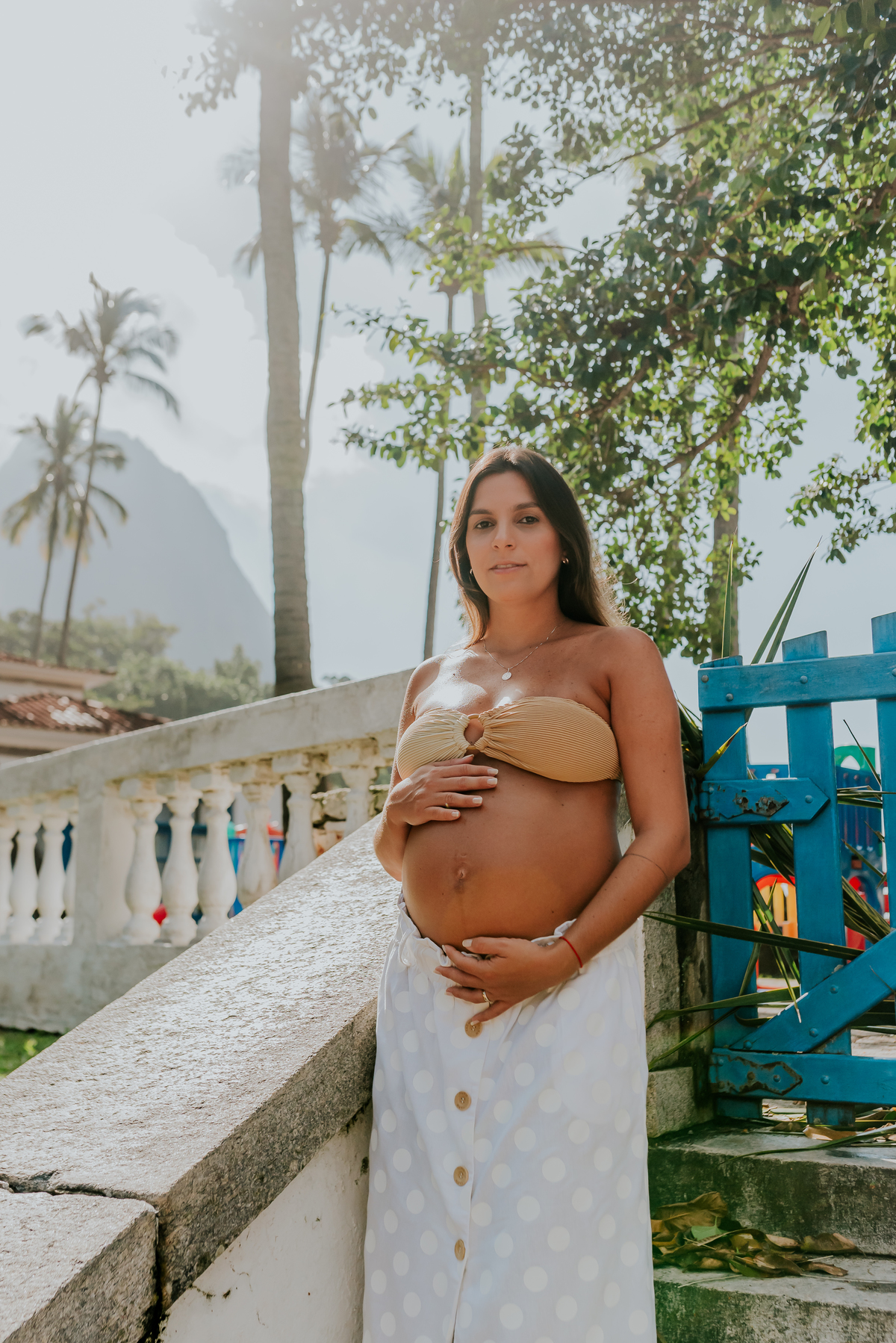 fotografia ensaio gestante praia vermelha urca Rio de Janeiro externo a espera da lua 
